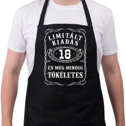 printfashion 18 éves limitált kiadás - Kötény - Fekete (4926418)