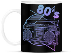 printfashion 80's - Bögre - Fekete (13519629)