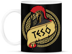 printfashion Spártai tesó - Bögre - Fekete (1234044)