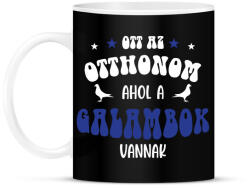 printfashion Ahol galambok vannak - Bögre - Fekete (11675844)