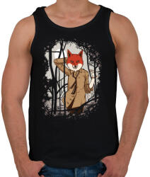 printfashion Csábító róka - Férfi atléta - Fekete (106120)