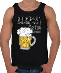 printfashion Horgászom csak akkor zavarj ha sört hoztál - Férfi atléta - Fekete (12958888)