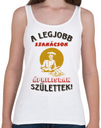 printfashion Szakács szülinapja április - Női atléta - Fehér (5737999)