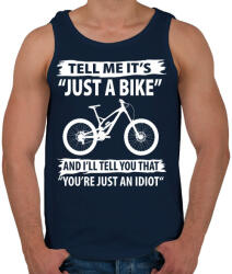 printfashion Just a bike - Férfi atléta - Sötétkék (779128)