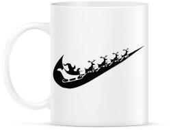 printfashion nike márkaparódia fekete - Bögre - Fehér (10812783)