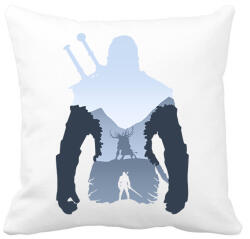printfashion Witcher Monster Hunter - Párnahuzat, Díszpárnahuzat - Fehér (2216062)