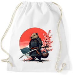 printfashion Samurai bober - Sportzsák, Tornazsák - Fehér (16509334)