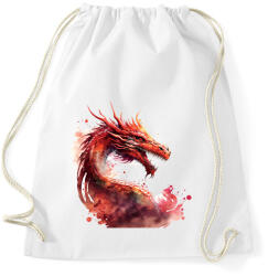 printfashion sárkány - Sportzsák, Tornazsák - Fehér (13780625)