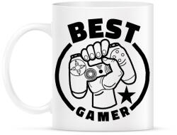 printfashion Best gamer - Bögre - Fehér (13639516)