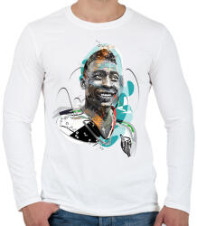 printfashion Pelé - Férfi hosszú ujjú póló - Fehér (16837757)