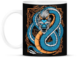 printfashion Kék sárkány - Bögre - Fekete (13667330)