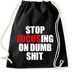 printfashion Stop focus - Sportzsák, Tornazsák - Fekete (2265474)