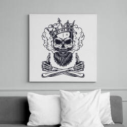 printfashion Vaper koponya - Vászonkép - Fehér (6633239)
