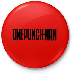 printfashion One Punch Man logo - Kitűző, hűtőmágnes - Piros (3630825)