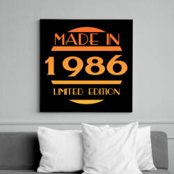 printfashion 1986 - Vászonkép - Fekete (12781188)