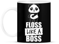 printfashion Floss táncos panda - Bögre - Fekete (1304079)