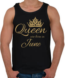 printfashion Queen - Férfi atléta - Fekete (4639881)