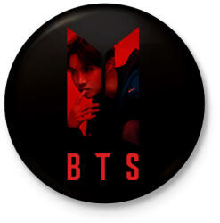 printfashion bts-jhope - Kitűző, hűtőmágnes - Fekete (6201805)