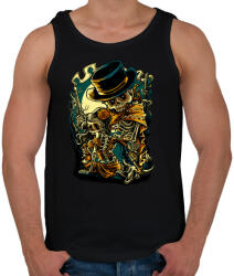 printfashion Csont bandita - Férfi atléta - Fekete (122959)