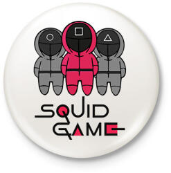 printfashion Squid Game - Nyerd meg az életed - Kitűző, hűtőmágnes - Fehér (5764141)
