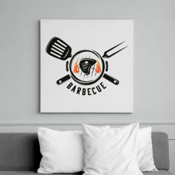 printfashion Barbecue - Vászonkép - Fehér (6636966)