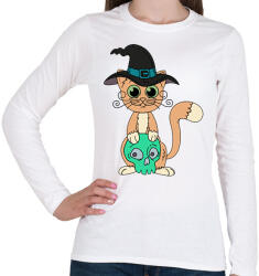 printfashion Macsek - Női hosszú ujjú póló - Fehér (7123405)