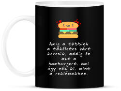 printfashion TÖKÉLETES HAMBURGER - Bögre - Fekete (1950567)