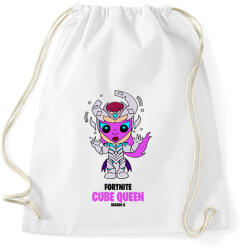 printfashion Cube Queen - Fortnite Season 8 - Sportzsák, Tornazsák - Fehér (5799475)