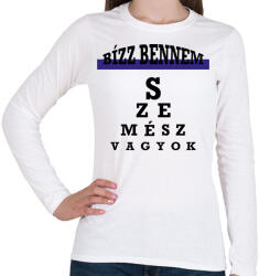 printfashion Bízz bennem - szemész - Női hosszú ujjú póló - Fehér (12646015)