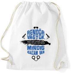 printfashion Rendőr vagyok - Sportzsák, Tornazsák - Fehér (7693703)