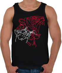 printfashion red&white 6 - Férfi atléta - Fekete (16291762)