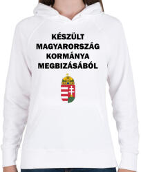 printfashion Készült. . . - Női kapucnis pulóver - Fehér (15671183)