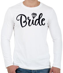 printfashion Bride - Férfi hosszú ujjú póló - Fehér (2625044)