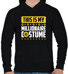 printfashion BITCOIN 4 EVER 38 - Férfi kapucnis pulóver - Fekete (6109388)