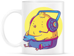 printfashion Gamer csirke - Bögre - Fehér (11862890)