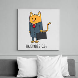 printfashion Business cat - Vászonkép - Fehér (6629174)