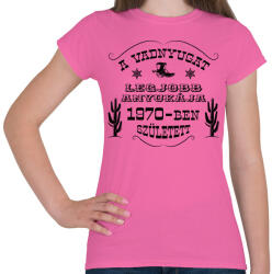 printfashion Vadnyugat legjobb anyukája - Évszámmal - Női póló - Rózsaszín (7507698)