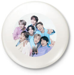printfashion BTS Kpop - Kitűző, hűtőmágnes - Fehér (16257500)