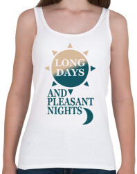 printfashion Setét torony - Női atléta - Fehér (12073275)