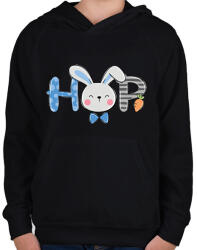 printfashion husvét - Gyerek kapucnis pulóver - Fekete (6580267)