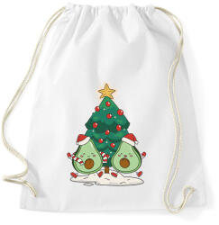 printfashion Avokádó karácsony - Sportzsák, Tornazsák - Fehér (7648688)