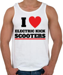 printfashion I love scooter - Férfi atléta - Fehér (13819329)
