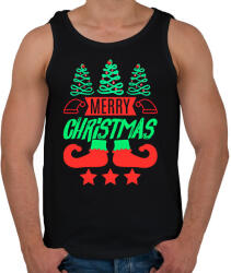 printfashion boldog karácsonyt - Férfi atléta - Fekete (14622390)