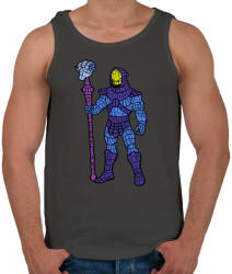 printfashion Koponya arc - Férfi atléta - Sötétszürke (138472)