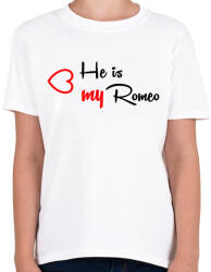 printfashion Rómeó - Gyerek póló - Fehér (540378)