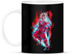 printfashion dragon ball super-saiyan-hair - Bögre - Fekete (4190478)