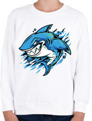 printfashion Cápa - Gyerek pulóver - Fehér (11799954)