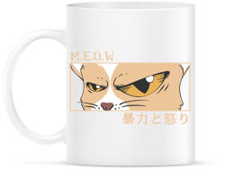 printfashion Anime cica - Bögre - Fehér (8464479)