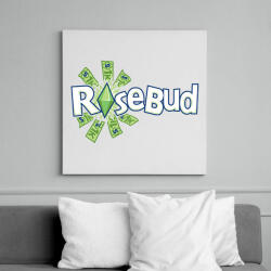 printfashion Rosebud - Vászonkép - Fehér (6630109)