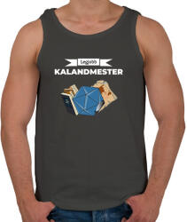 printfashion Legjobb Kalandmester II - Férfi atléta - Sötétszürke (2649855)